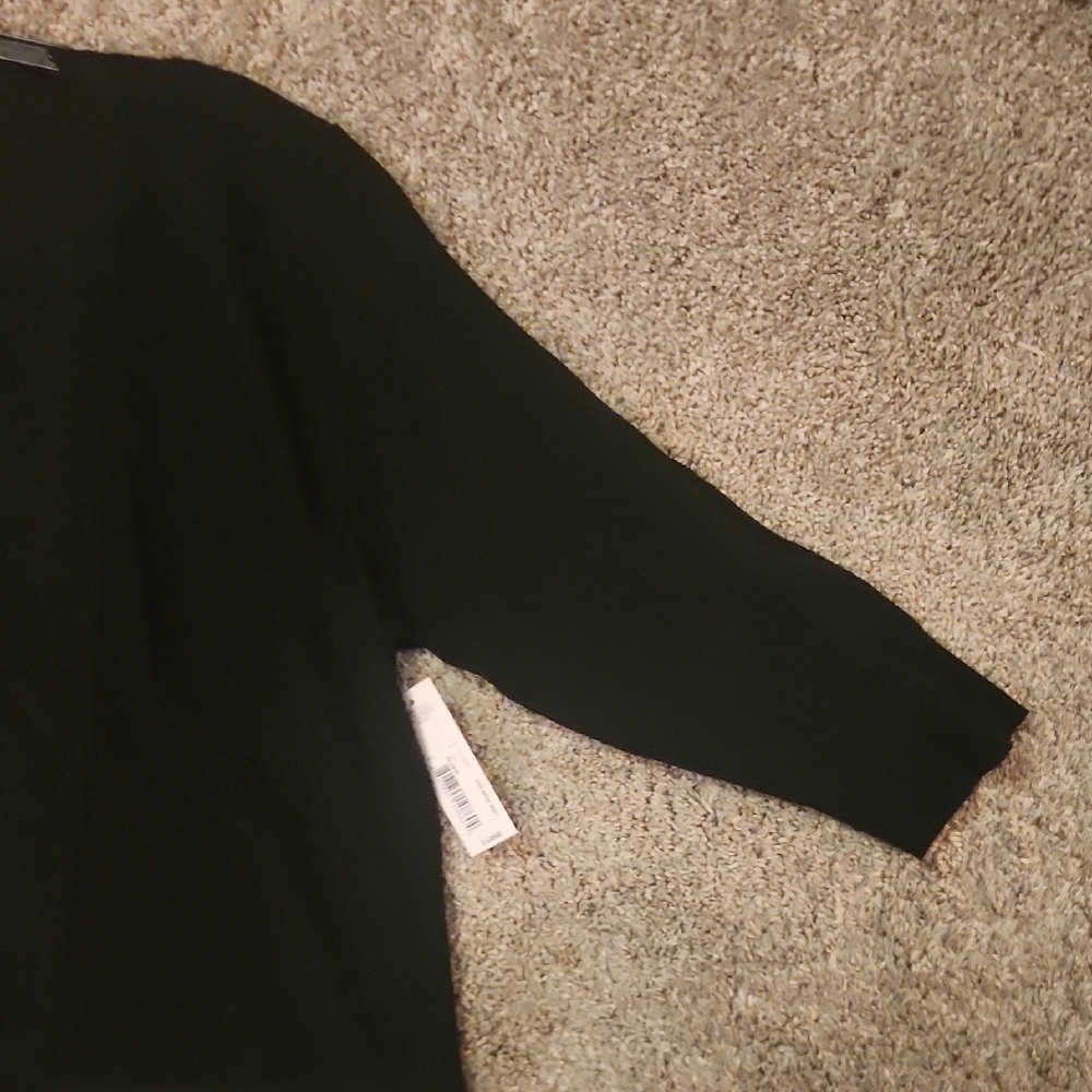 Worthington Women's NWT lightweight 3/4 Sleeve Black Cardigan with Tie Detail - Picture 6 of 6
